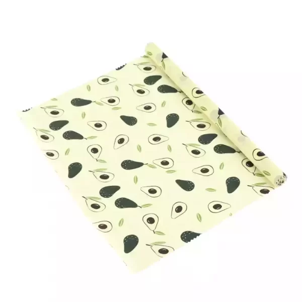 food grade reusable cotton natural sandwich food storage wrap beeswax roll