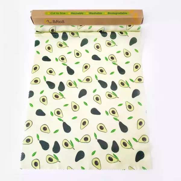 sustainable reusable organic cotton vegan sandwich food storage wrap roll